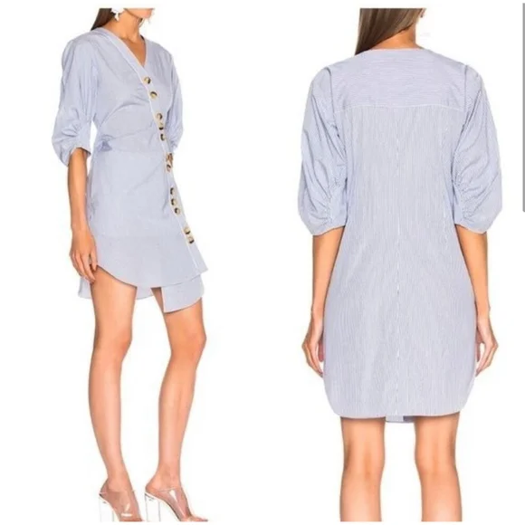 Tibi Jones Striped Mini Dress - Picture 6 of 7